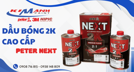 Dầu bóng 2K cao cấp Peter Next - Bề mặt hoàn hảo, bền màu theo thời gian